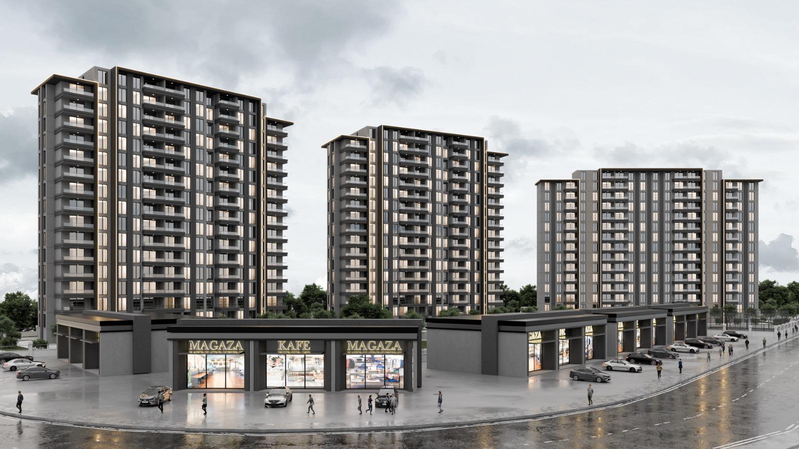 Kayalar Point konut projesi genel görünüm - Yatırım ve Huzur
